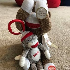 Peekaboo monkey and mini monkey